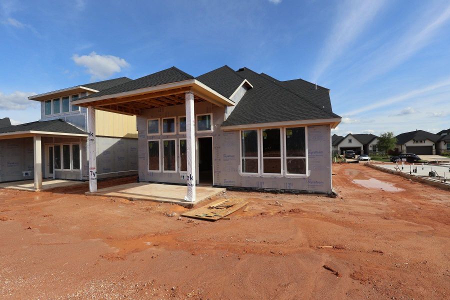 In-progress construction of a new home in Clopton Farms, Montgomery, TX (Image 5).