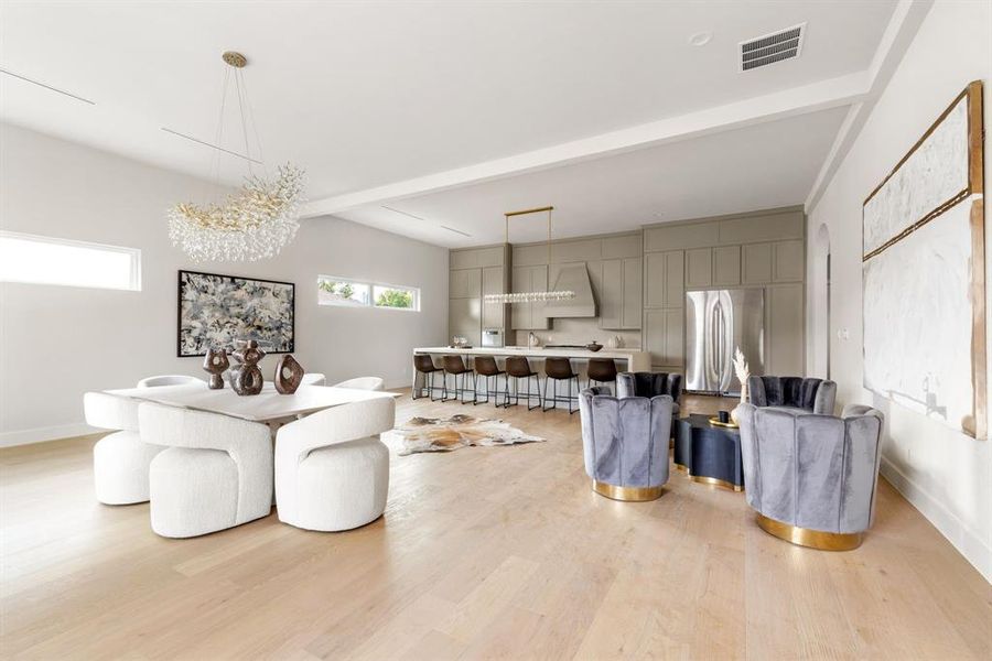 Furnished interior view inside a new home in , Dallas (Image 12). Furnished interior view inside a new home in , Dallas (Image 12).