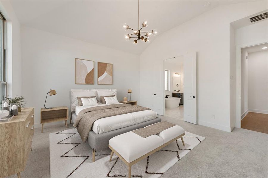 Furnished interior view inside a new home in Quail Hollow, Rockwall (Image 11).