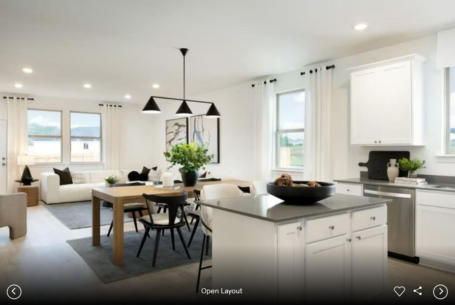 Photo of Centex model home with same floor plan, not of actual home listed.