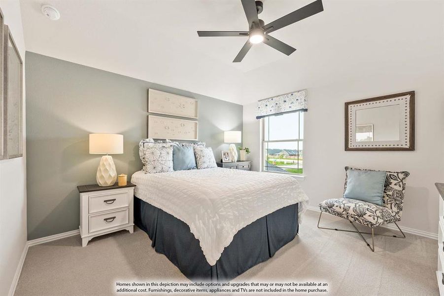 Furnished interior view inside a new home in Sunrise at Garden Valley, Waxahachie (Image 28).