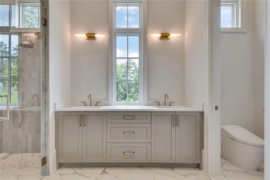 Furnished interior view inside a new home in , Alpharetta (Image 15).