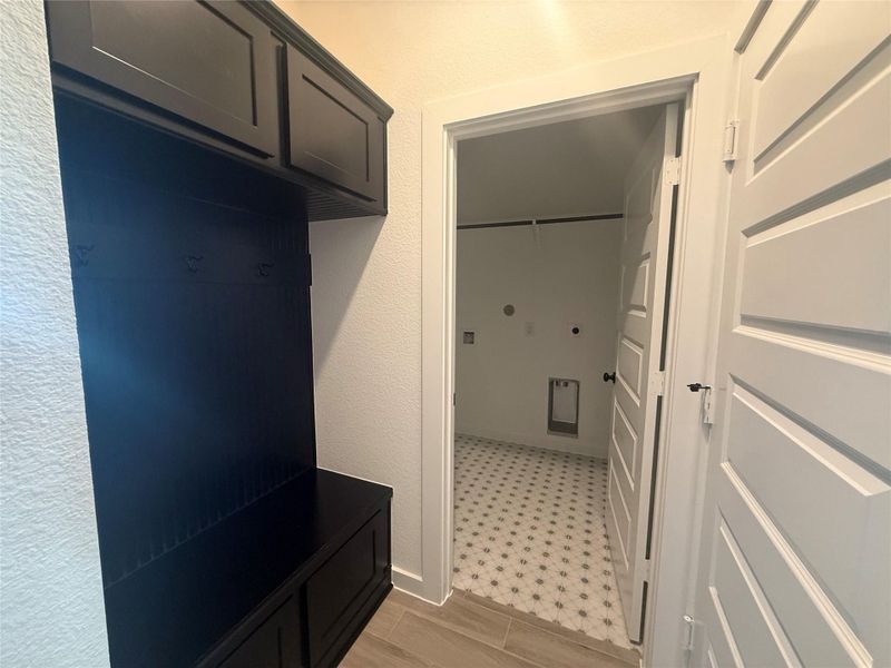Having a mud room for all your daily necessities helps you stay organized. Having a mud room for all your daily necessities helps you stay organized.