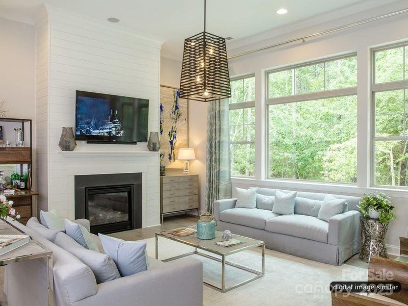 Furnished interior view inside a new home in , Charlotte (Image 6).