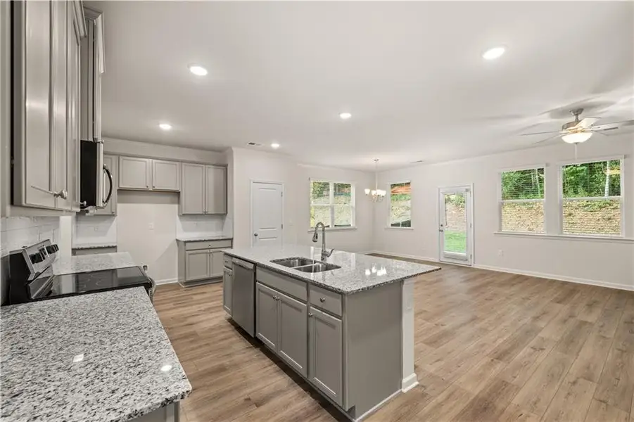 Furnished interior in a model home at The Retreat at Walden Park in Jonesboro (Image 28).