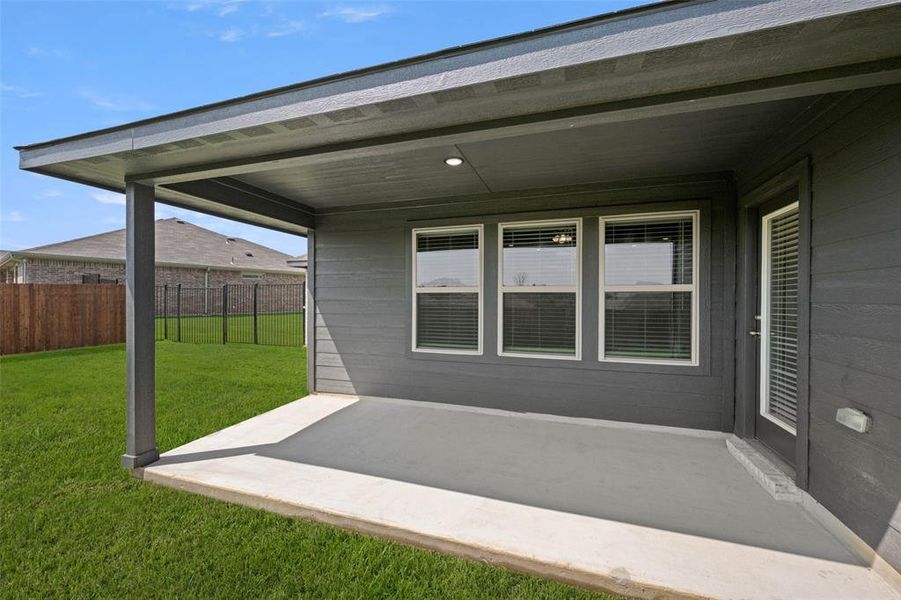 Front exterior of a new home in Mountain Valley, Burleson, TX, highlighting curb appeal (Image 1).