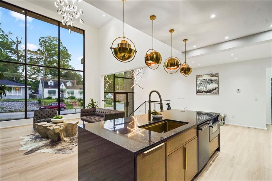 Furnished interior view inside a new home in , Atlanta (Image 13).