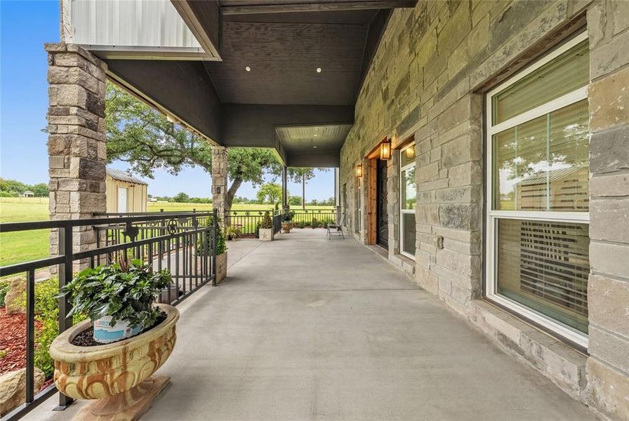 Exterior details and patio area of a home in , Azle (Image 24).