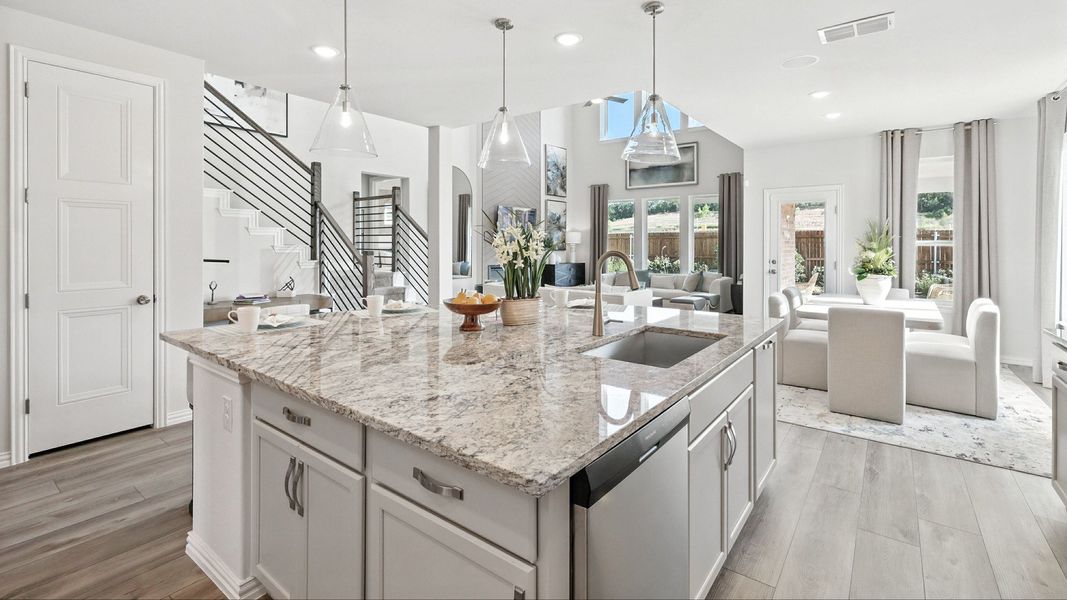 Representative furnished interior of a home built from the Rosewood by Brightland Homes in Green Oaks Preserve, Arlington (Image 7).