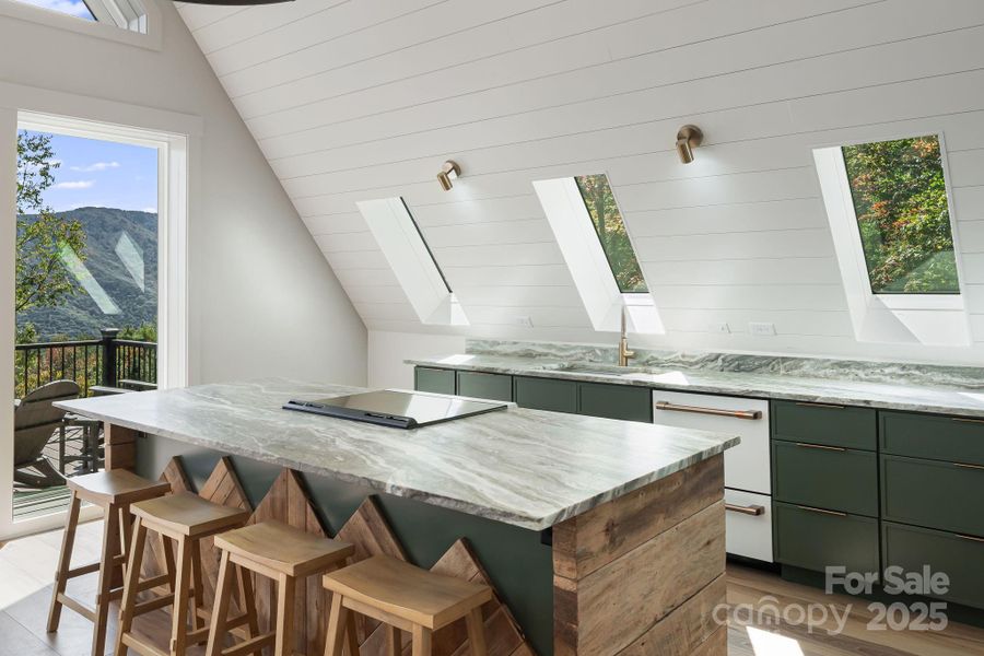 Furnished interior view inside a new home in , Seven Devils (Image 9).