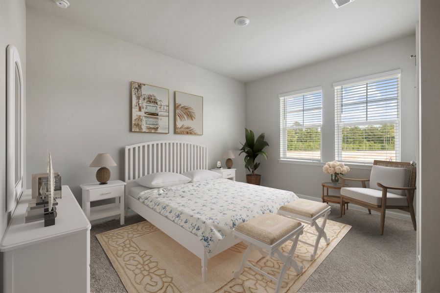 Representative furnished interior of a home built from the Cottonwood by Beazer Homes in The Groves of Berkeley, Moncks Corner (Image 11).