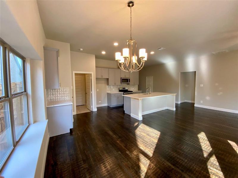 Kitchen view as you come in through back door.