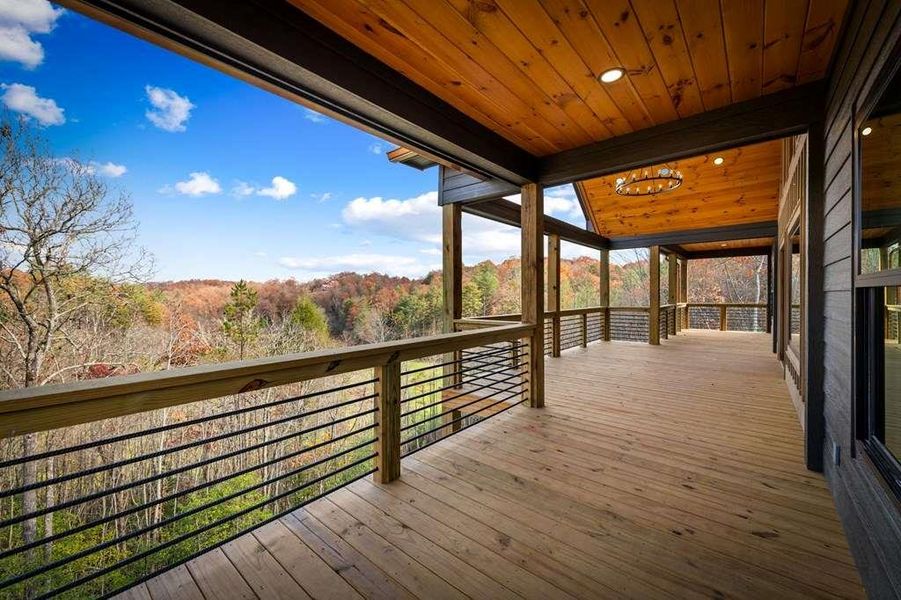 Exterior details and patio area of a home in , Mineral Bluff (Image 34).