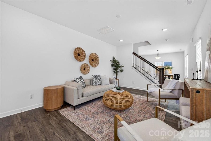 Furnished interior view inside a new home in , Charlotte (Image 7). Furnished interior view inside a new home in , Charlotte (Image 7).