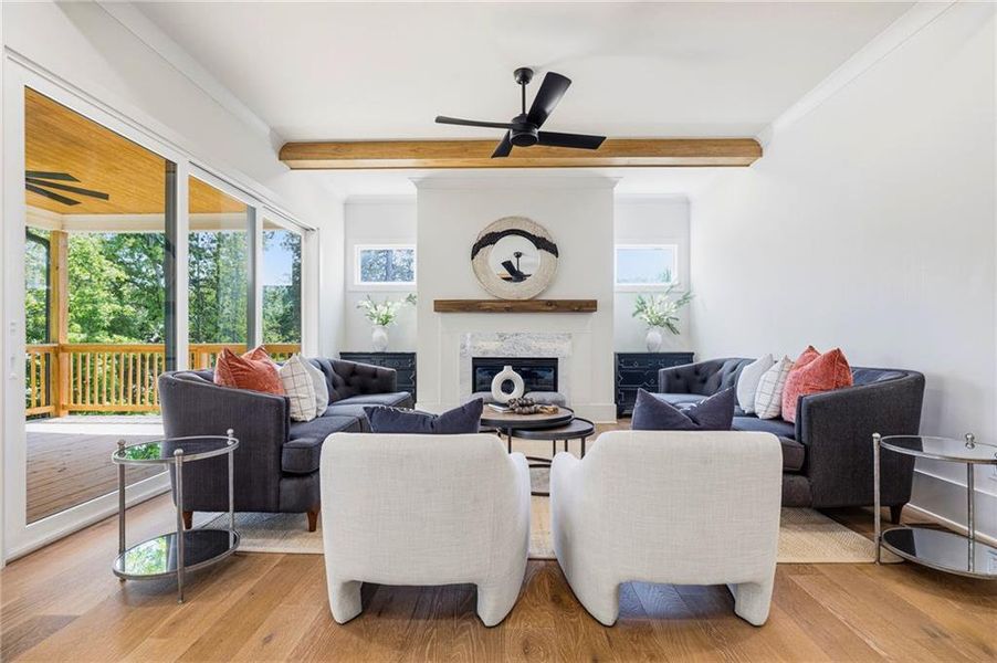 Furnished interior view inside a new home in , Atlanta (Image 47).