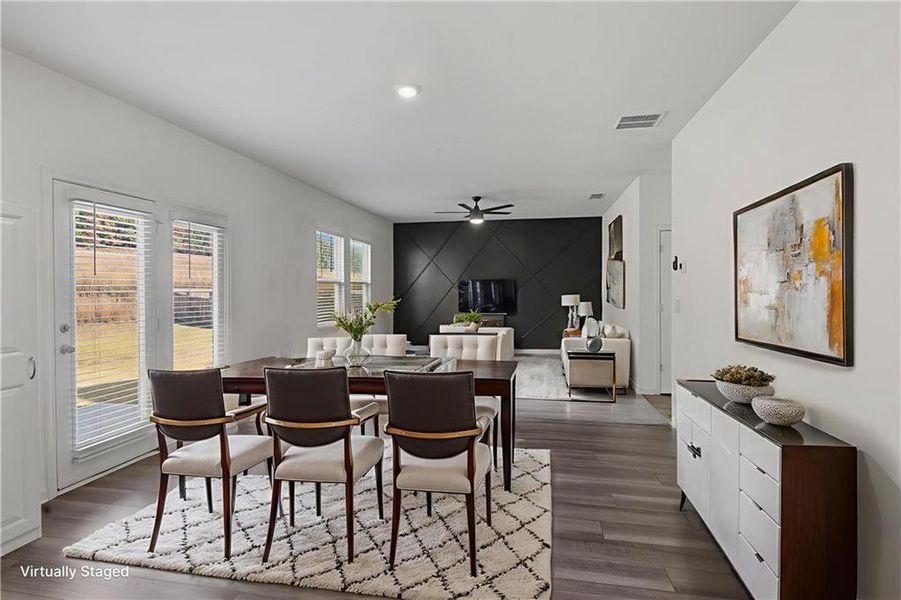 Furnished interior view inside a new home in , Winder (Image 17).