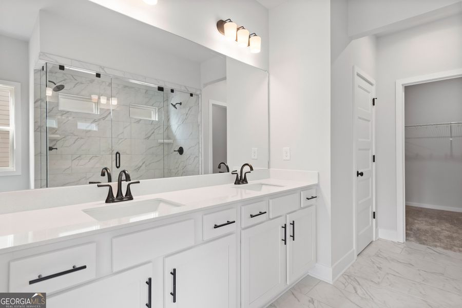 Furnished interior view inside a new home in Rosewood Lake Preserve, Hoschton (Image 15).