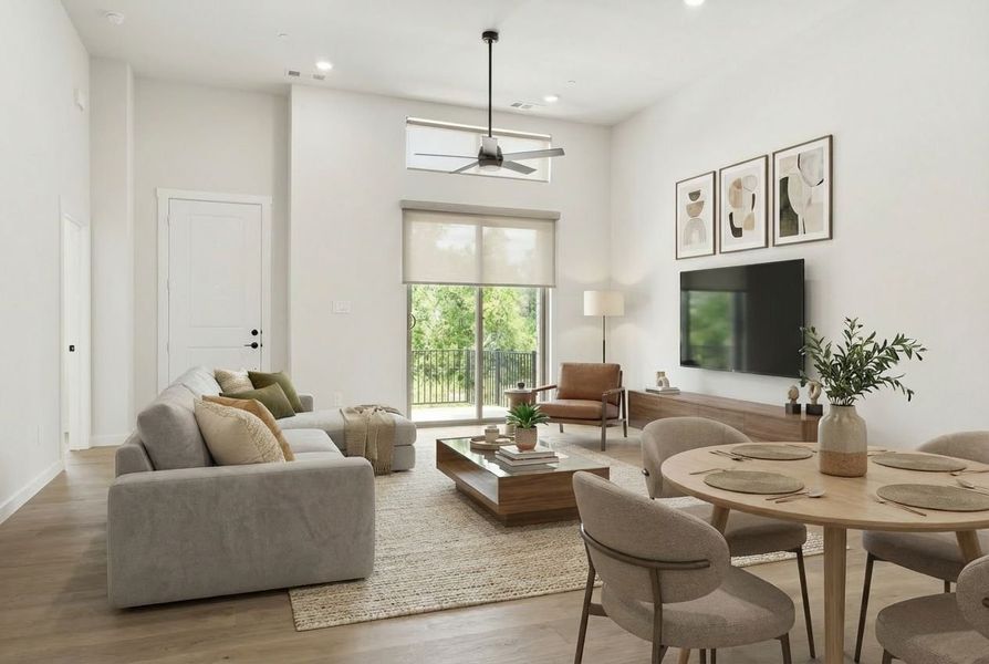 Furnished interior view inside a new home in Cottonwood Creek, Rowlett (Image 5).