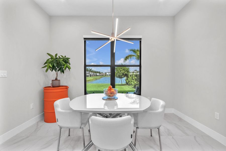 Furnished interior view inside a new home in , Boca Raton (Image 50).