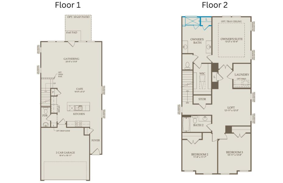 2D floor plan layout of this home in Everton, Durham, NC (Image 5).