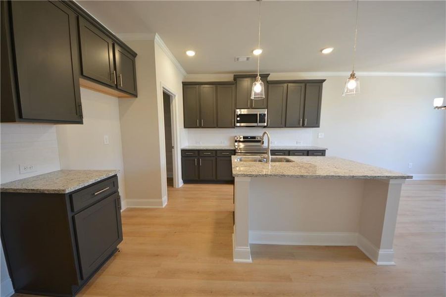 Furnished interior view inside a new home in Somerset at Riverbrook, Gainesville (Image 11). Furnished interior view inside a new home in Somerset at Riverbrook, Gainesville (Image 11).