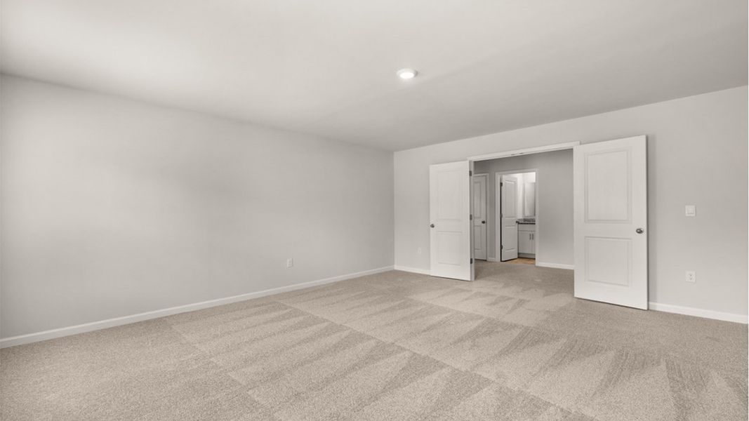 Representative unfurnished interior of a home built from the Mansfield by D.R. Horton in Highland Hills, Graniteville (Image 23).