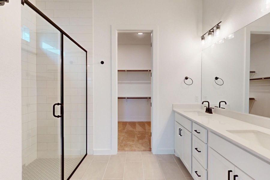 Furnished interior view inside a new home in Cedar Brook, Leander (Image 10). Furnished interior view inside a new home in Cedar Brook, Leander (Image 10).