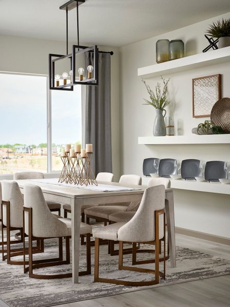 Representative furnished interior of a home built from the 4036 by Tri Pointe Homes in Reunion, Commerce City (Image 9).