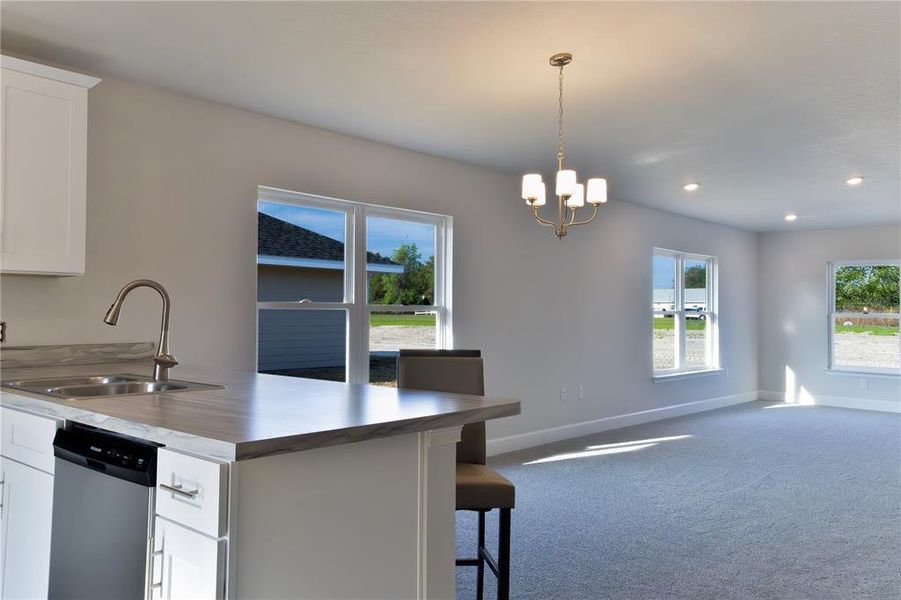 Furnished interior view inside a new home in Rolling Hills, Bell (Image 4). Furnished interior view inside a new home in Rolling Hills, Bell (Image 4).