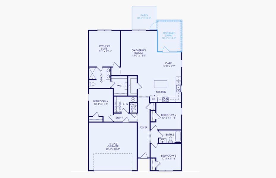 2D floor plan layout of this home in Heartwood, Richmond Hill, GA (Image 2). 2D floor plan layout of this home in Heartwood, Richmond Hill, GA (Image 2).