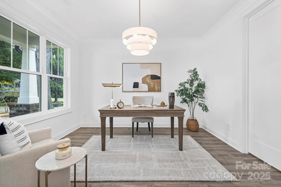 Furnished interior view inside a new home in , Charlotte (Image 9). Furnished interior view inside a new home in , Charlotte (Image 9).