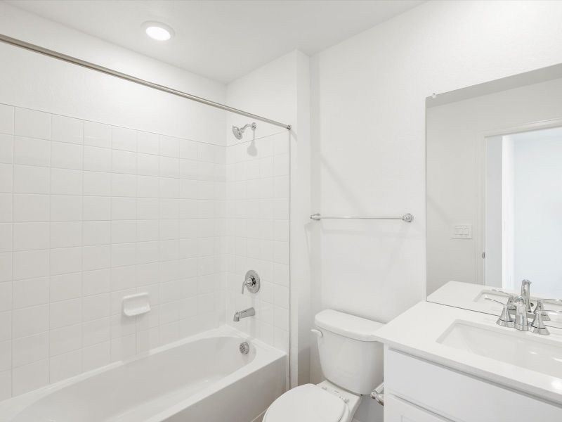 Furnished interior view inside a new home in Skyview at High Point, Aurora (Image 5).