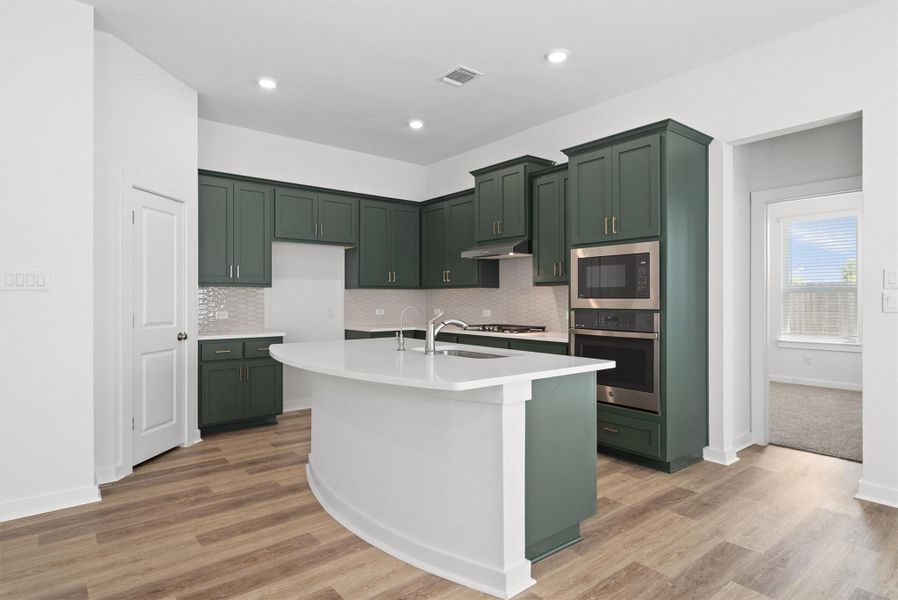 Kitchen with custom paint Kitchen with custom paint