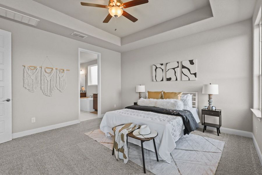 Representative furnished interior of a home built from the The Jennings G by Davidson Homes LLC in The Reserve at Potranco Oaks, Castroville (Image 28).