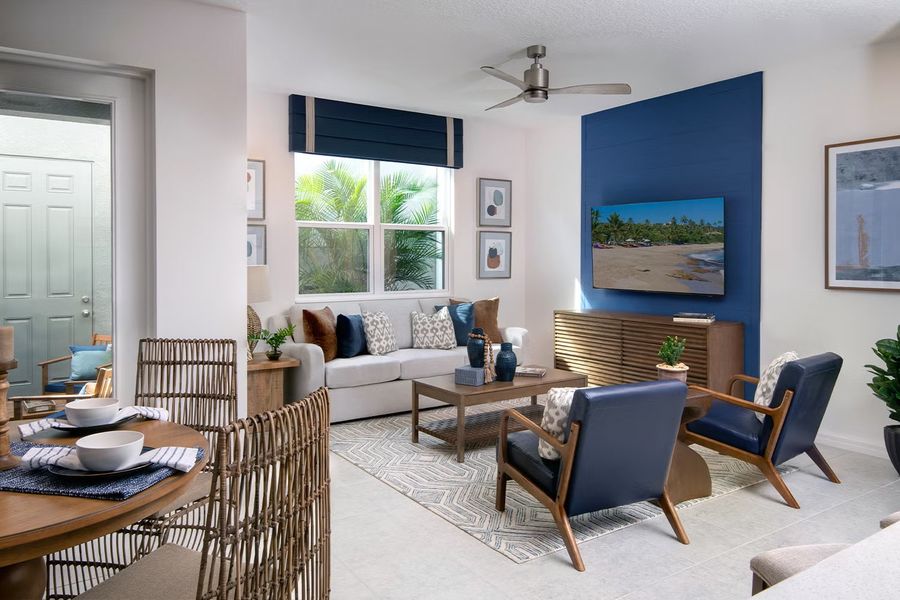 Representative furnished interior of a home built from the Jackson by Park Square Residential in Brixton, St. Cloud (Image 6).