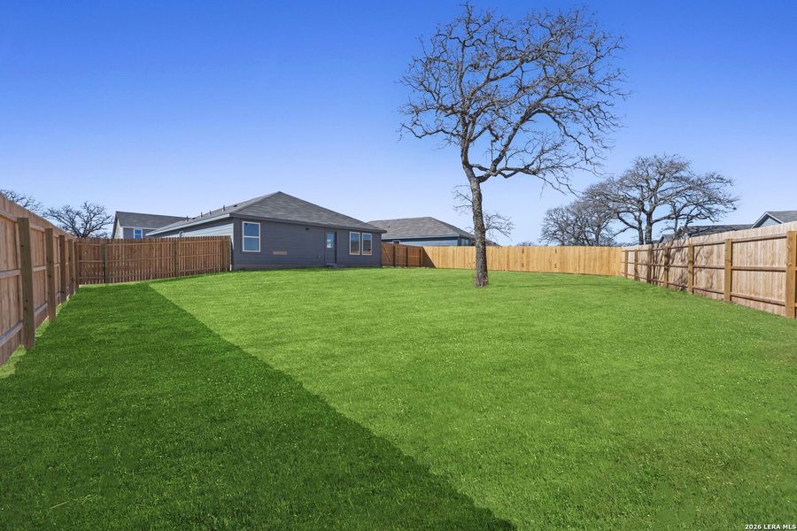Exterior details and patio area of a home in Friendship Oaks, Fredericksburg (Image 2). Exterior details and patio area of a home in Friendship Oaks, Fredericksburg (Image 2).