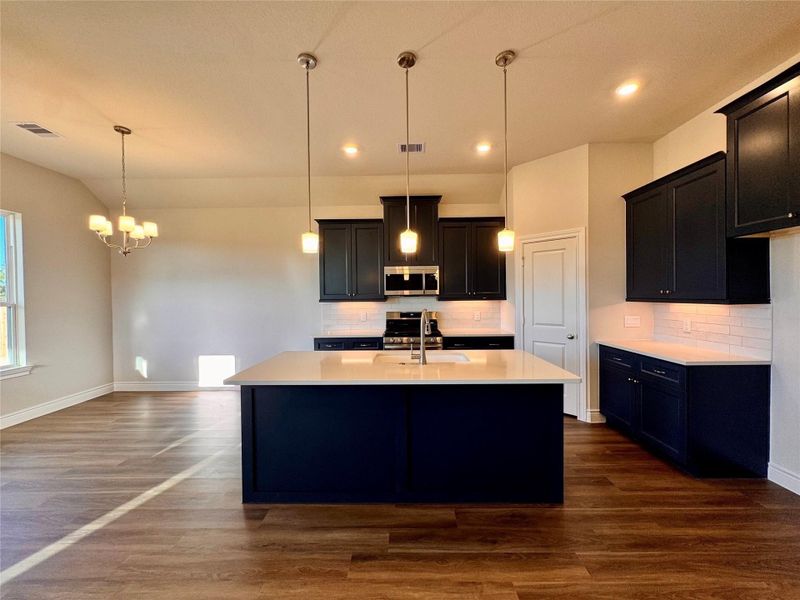 Furnished interior view inside a new home in Lexington Heights, Willis (Image 14). Furnished interior view inside a new home in Lexington Heights, Willis (Image 14).