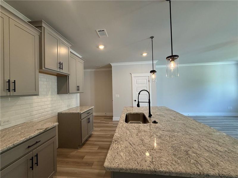 Furnished interior view inside a new home in The Towns at Auburn Station East, Auburn (Image 8).