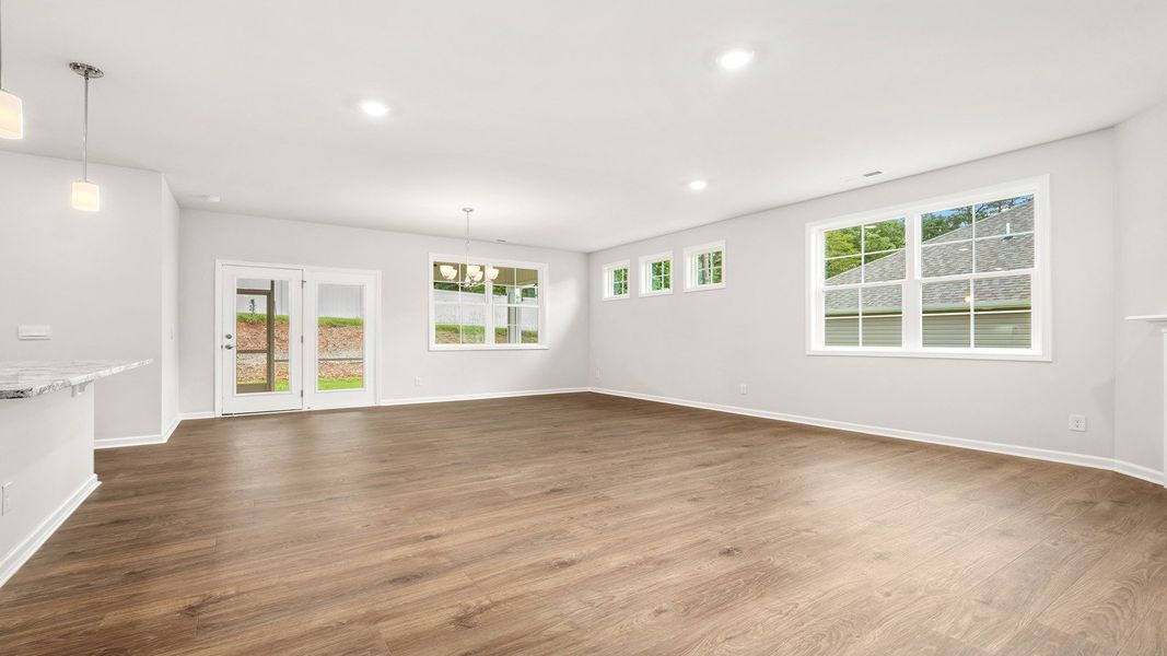 Spacious, unfurnished interior of a new home in The Villas at Kinsley, Jamestown (Image 14). Spacious, unfurnished interior of a new home in The Villas at Kinsley, Jamestown (Image 14).