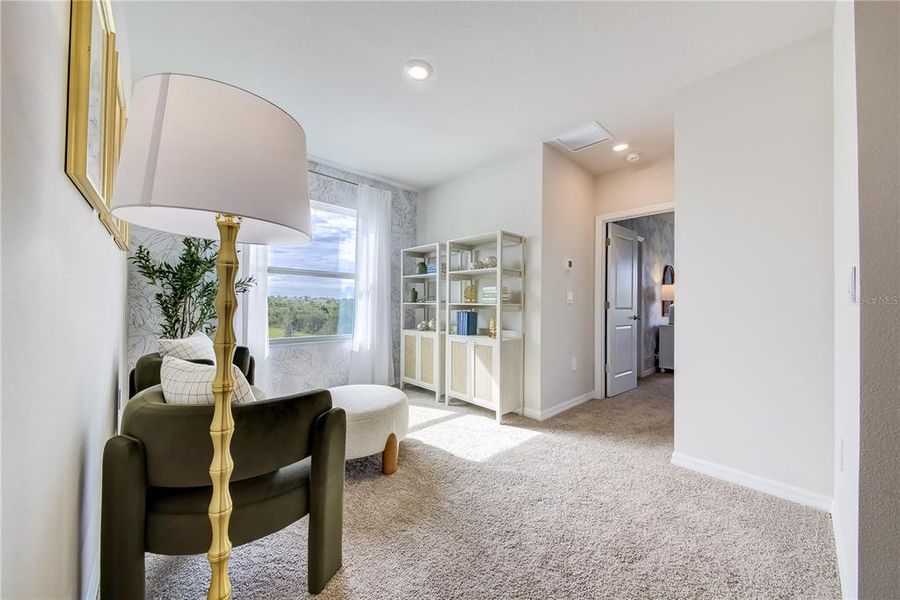 Furnished interior view inside a new home in The Gardens at Bay Street, Sarasota (Image 9).