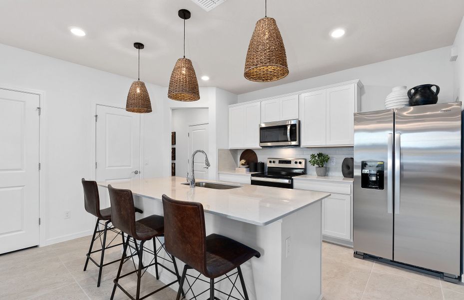 Furnished interior view inside a new home in Tohoqua, Kissimmee (Image 6).