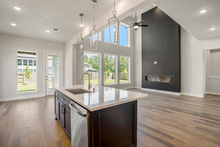Furnished interior view inside a new home in ARTAVIA, Conroe (Image 13).