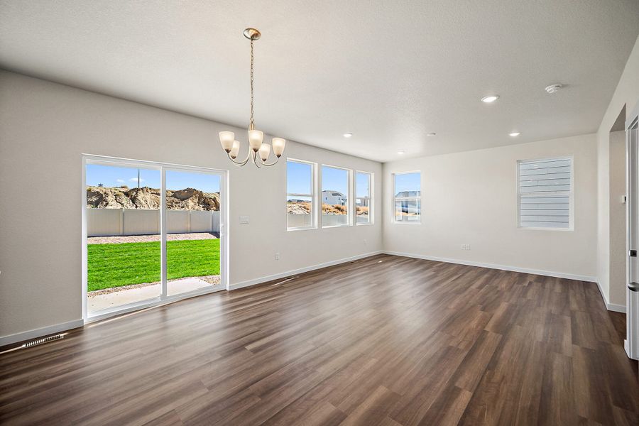 Spacious, unfurnished interior of a new home in Aspen Ranch, Fountain (Image 22). Spacious, unfurnished interior of a new home in Aspen Ranch, Fountain (Image 22).