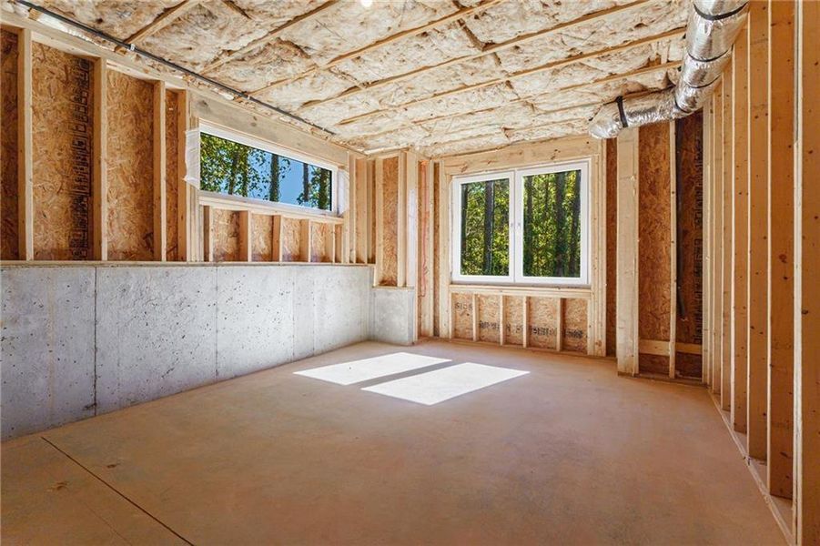 In-progress construction of a new home in , Cumming, GA (Image 110).