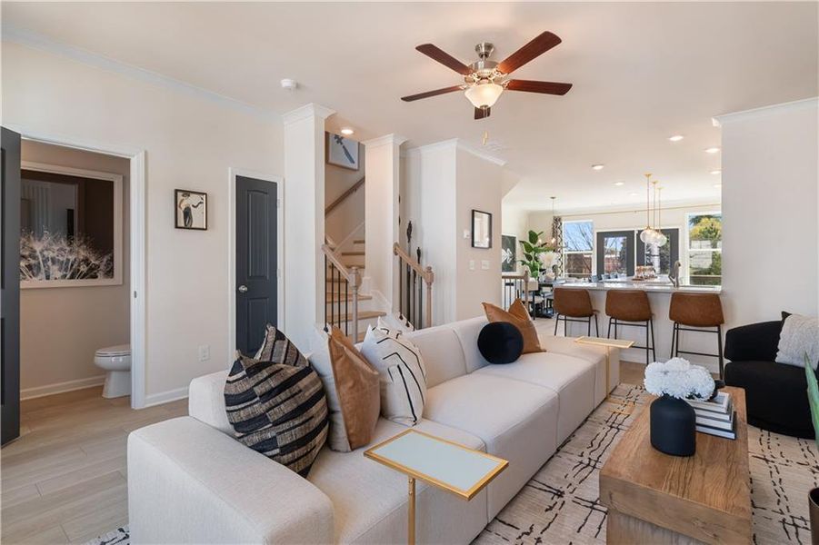 Furnished interior view inside a new home in Silverock, McDonough (Image 11).