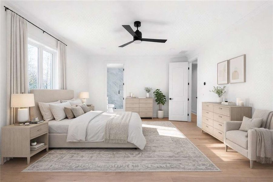 Furnished interior view inside a new home in , Conyers (Image 16).