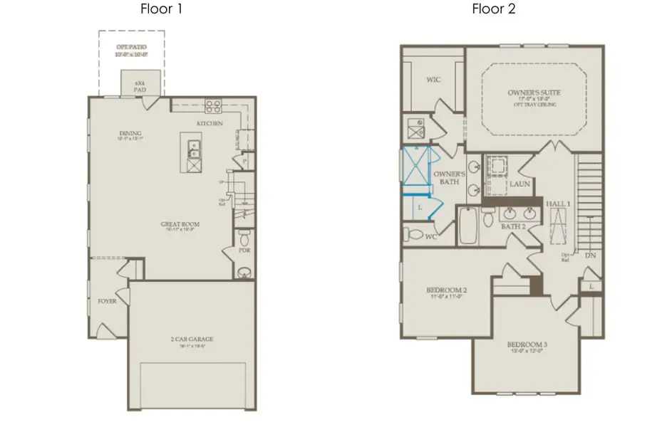 2D floor plan layout of this home in Solana, Durham, NC (Image 4).