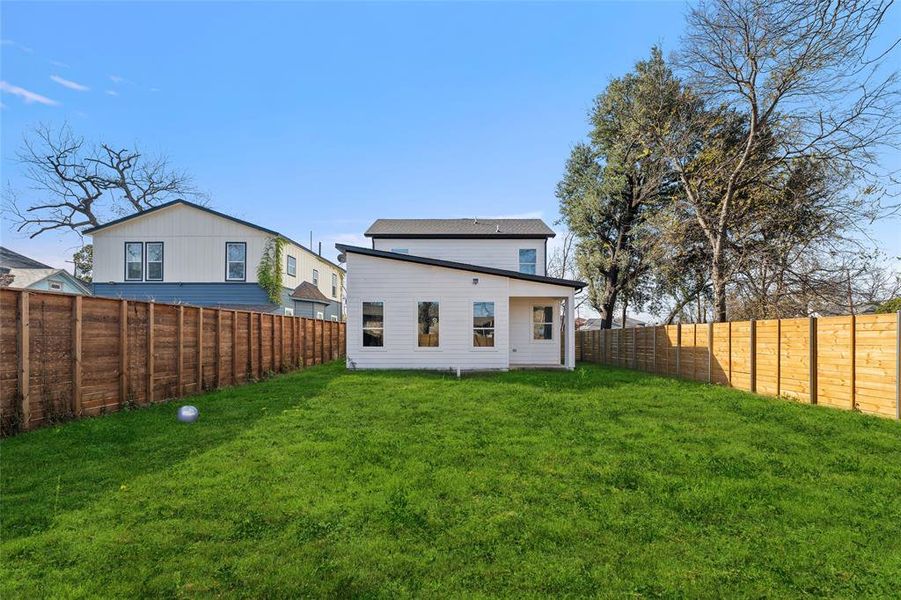 Exterior details and patio area of a home in , Dallas (Image 4). Exterior details and patio area of a home in , Dallas (Image 4).