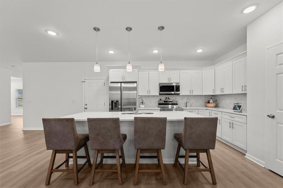 Furnished interior view inside a new home in , Hampton (Image 15).