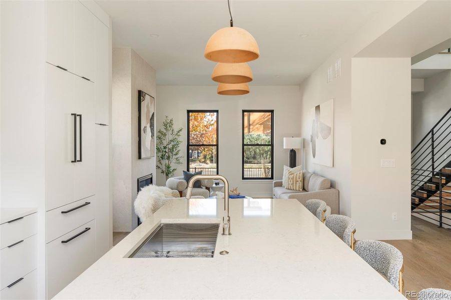 Furnished interior view inside a new home in , Denver (Image 34).